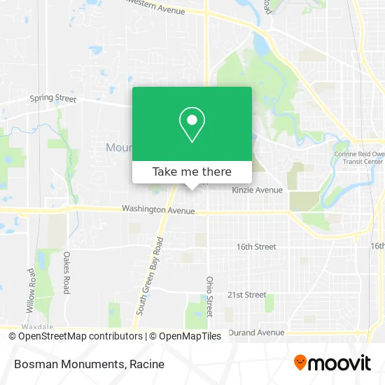 Bosman Monuments map