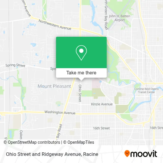 Ohio Street and Ridgeway Avenue map