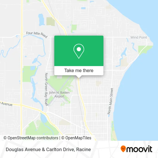 Douglas Avenue & Carlton Drive map