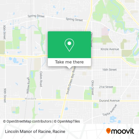 Lincoln Manor of Racine map