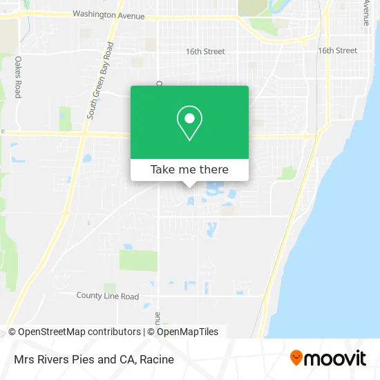 Mrs Rivers Pies and CA map