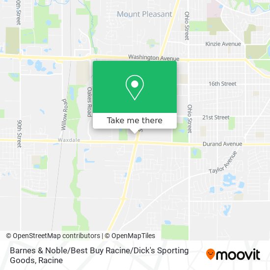 Barnes & Noble / Best Buy Racine / Dick's Sporting Goods map