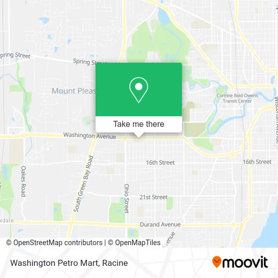 Washington Petro Mart map