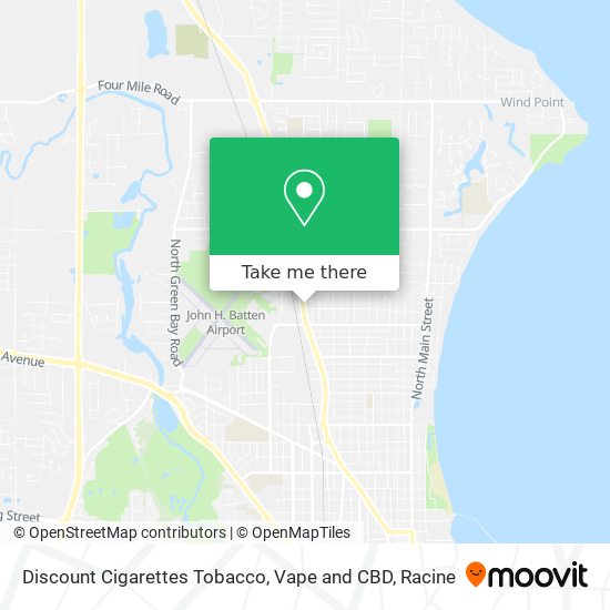 Mapa de Discount Cigarettes Tobacco, Vape and CBD