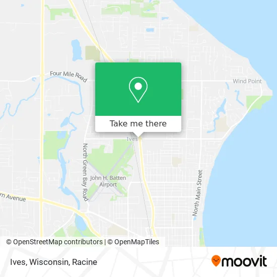 Mapa de Ives, Wisconsin