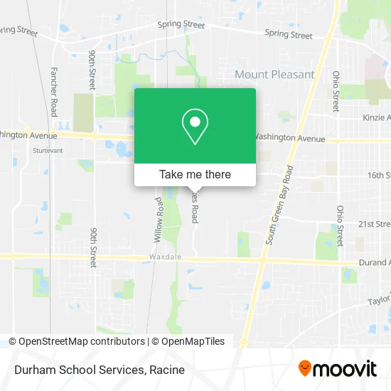 Durham School Services map