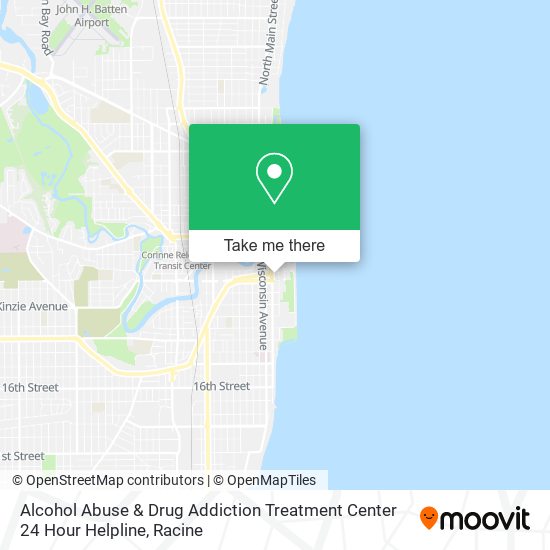 Alcohol Abuse & Drug Addiction Treatment Center 24 Hour Helpline map