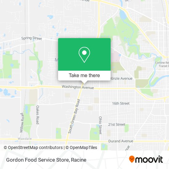 Gordon Food Service Store map