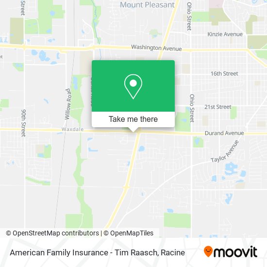 American Family Insurance - Tim Raasch map