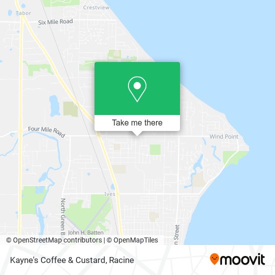 Kayne's Coffee & Custard map