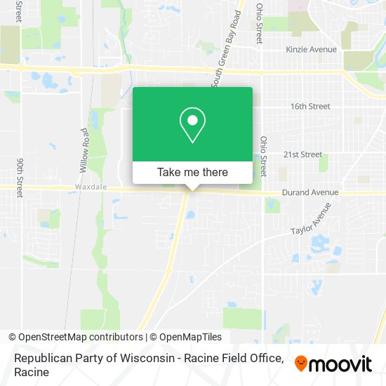 Mapa de Republican Party of Wisconsin - Racine Field Office