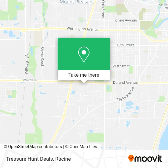 Treasure Hunt Deals map