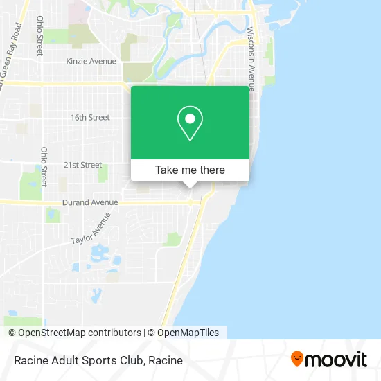 Racine Adult Sports Club map