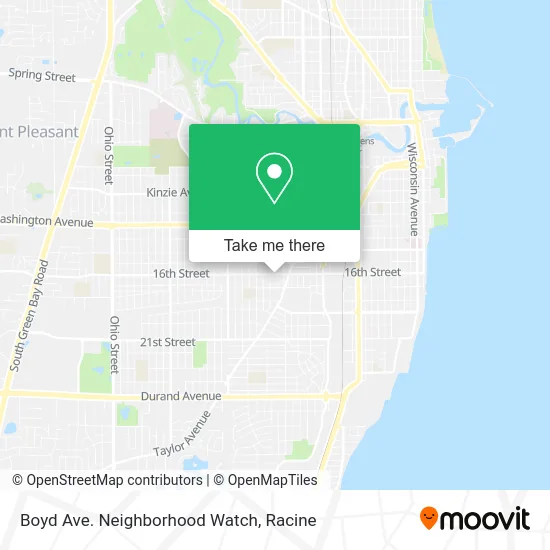 Boyd Ave. Neighborhood Watch map
