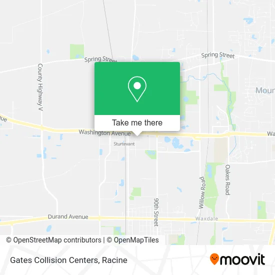 Gates Collision Centers map