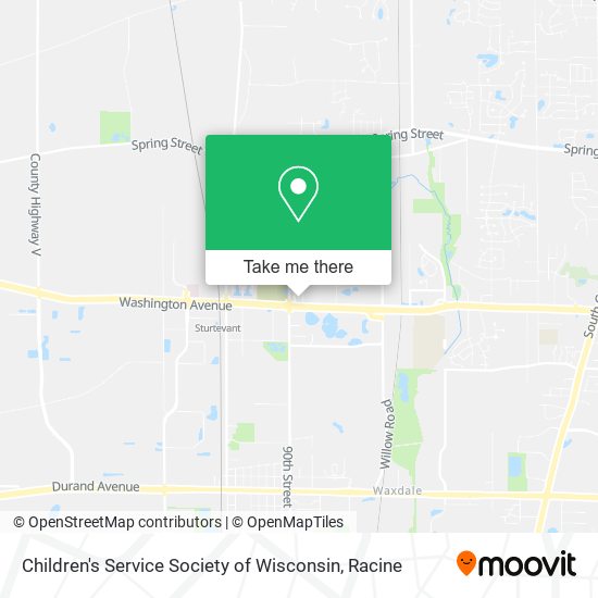 Children's Service Society of Wisconsin map