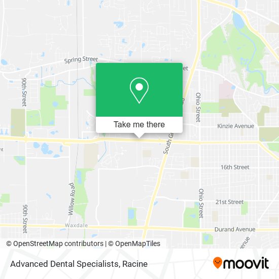 Advanced Dental Specialists map