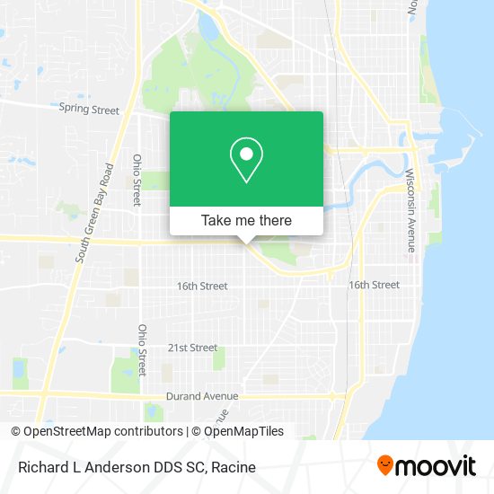 Richard L Anderson DDS SC map
