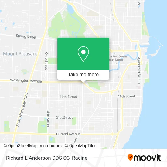 Richard L Anderson DDS SC map