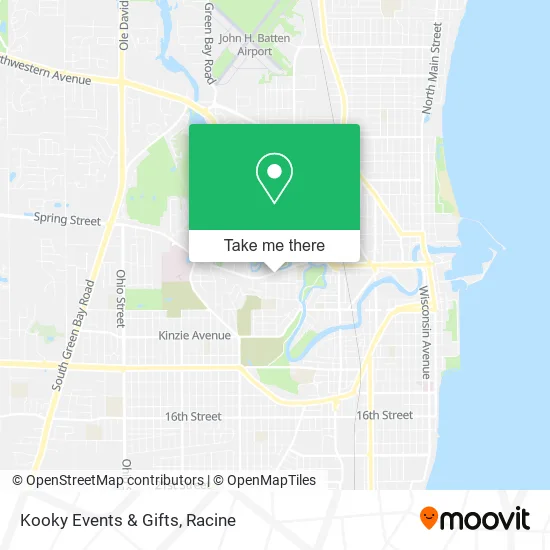 Kooky Events & Gifts map