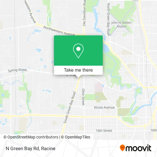 N Green Bay Rd map