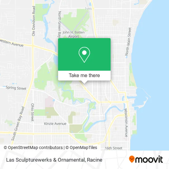 Las Sculpturewerks & Ornamental map