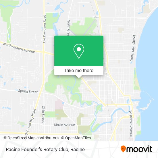 Mapa de Racine Founder's Rotary Club