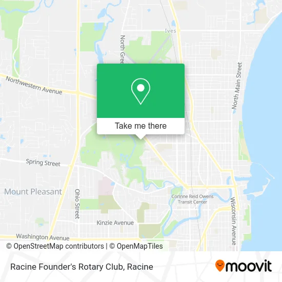Racine Founder's Rotary Club map