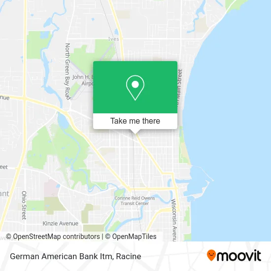 German American Bank Itm map