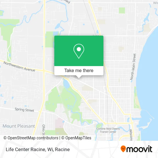 Life Center Racine, Wi map