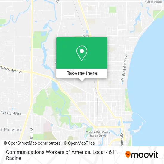 Communications Workers of America, Local 4611 map