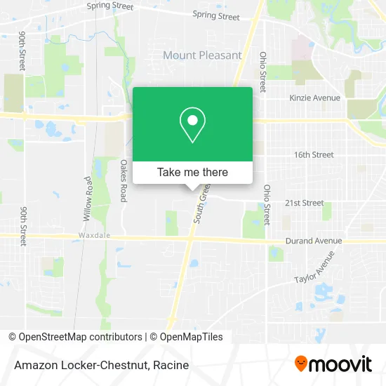 Amazon Locker-Chestnut map