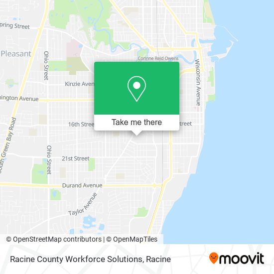 Racine County Workforce Solutions map