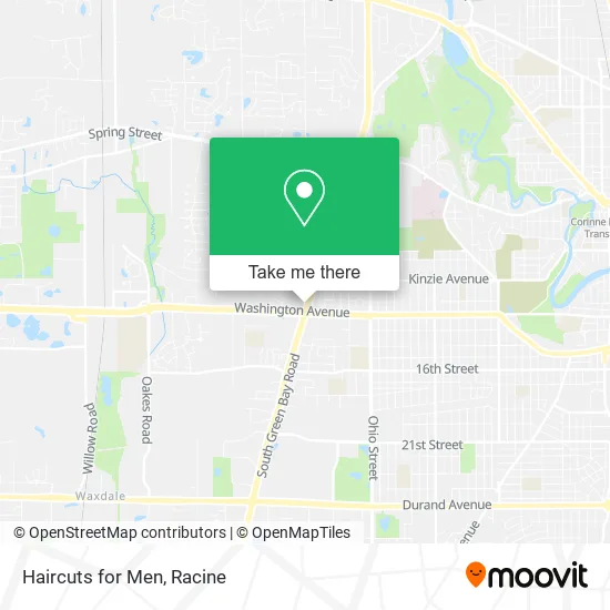 Haircuts for Men map