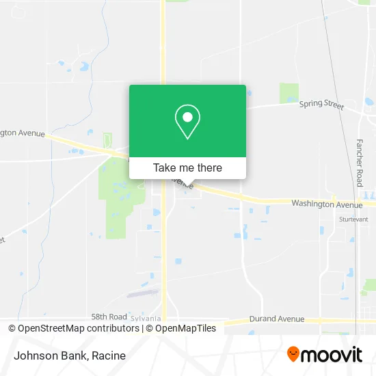 Johnson Bank map