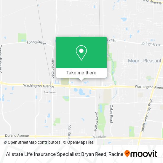 Allstate Life Insurance Specialist: Bryan Reed map
