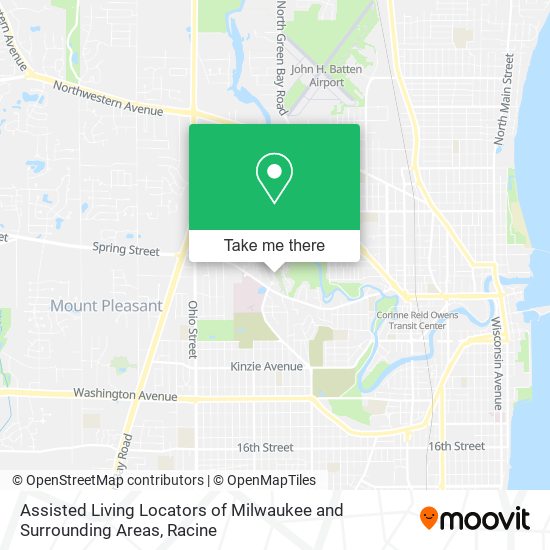 Assisted Living Locators of Milwaukee and Surrounding Areas map