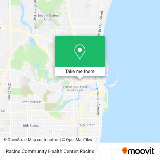 Racine Community Health Center map