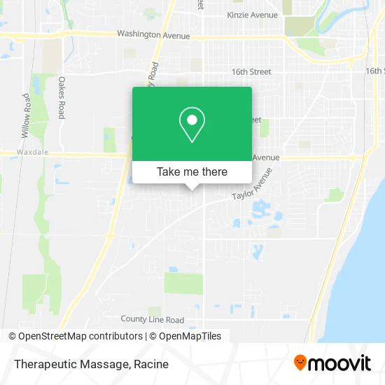 Therapeutic Massage map