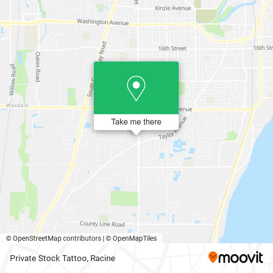 Private Stock Tattoo map