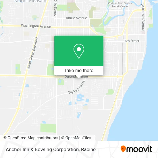 Anchor Inn & Bowling Corporation map