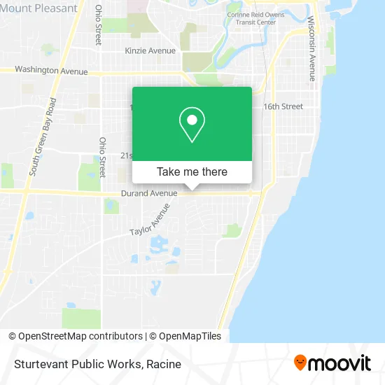 Sturtevant Public Works map