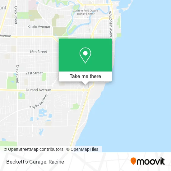 Beckett's Garage map