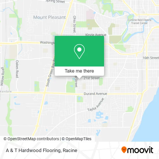 A & T Hardwood Flooring map