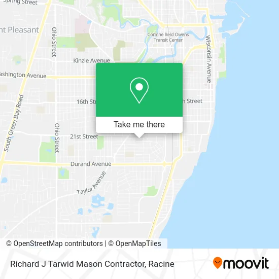 Richard J Tarwid Mason Contractor map