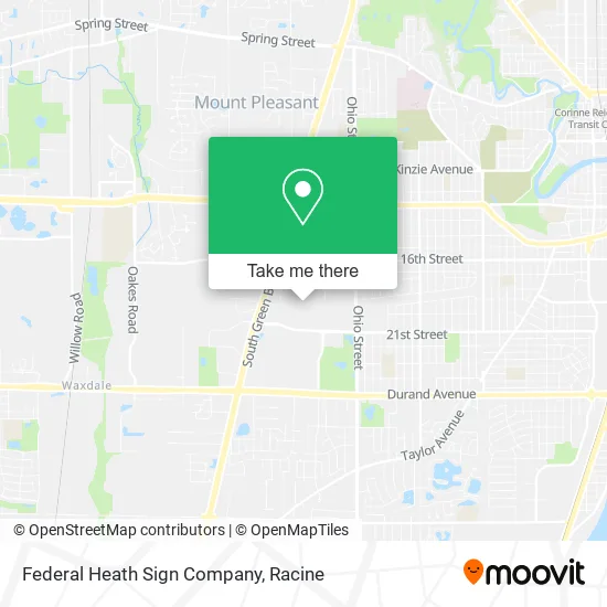 Federal Heath Sign Company map