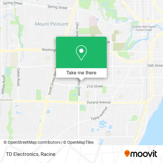TD Electronics map