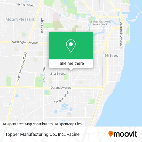 Topper Manufacturing Co., Inc. map