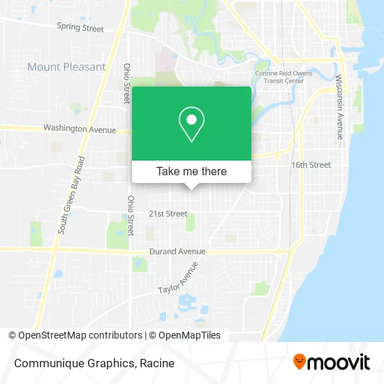 Communique Graphics map