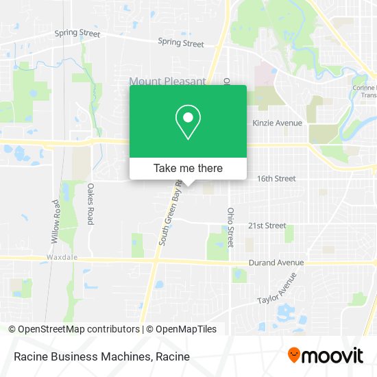 Racine Business Machines map